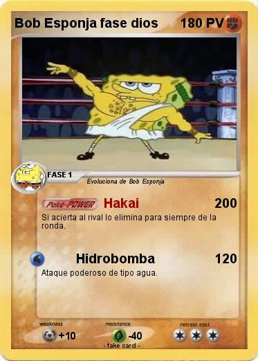 Pokemon Bob Esponja fase dios