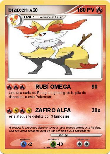 Pokemon braixen
