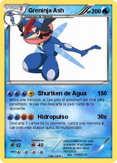 Pokemon Greninja Ash