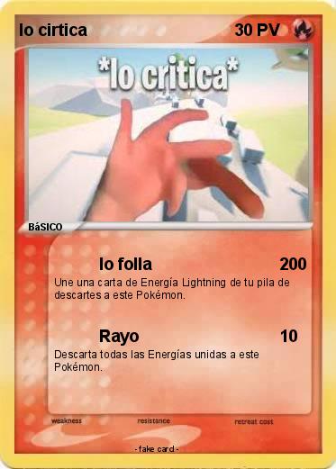 Pokemon lo cirtica