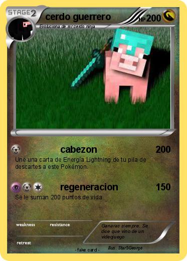 Pokemon cerdo guerrero