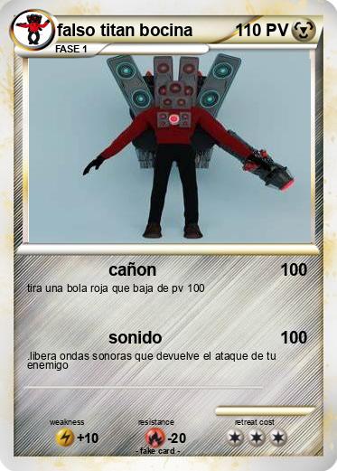 Pokemon falso titan bocina