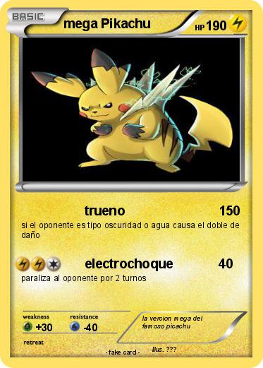 Pokemon mega Pikachu