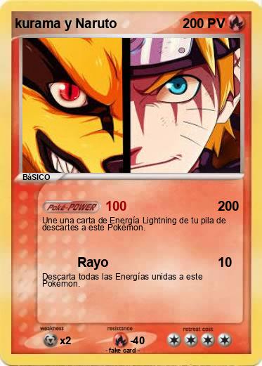 Pokemon kurama y Naruto