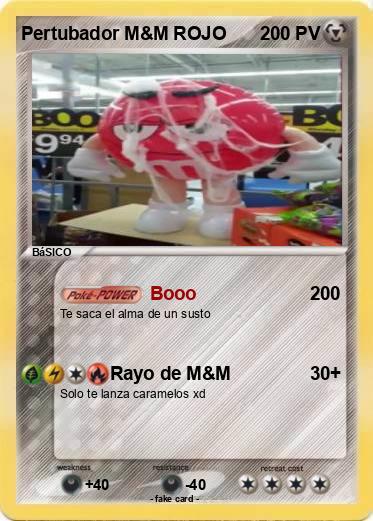 Pokemon Pertubador M&M ROJO