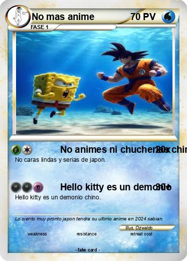 Pokemon No mas anime
