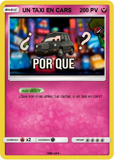 Pokemon UN TAXI EN CARS