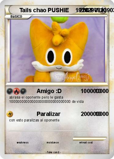 Pokemon Tails chao PUSHIE    192829082390389