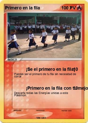 Pokemon Primero en la fila