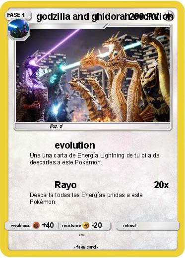 Pokemon godzilla and ghidorah evolution