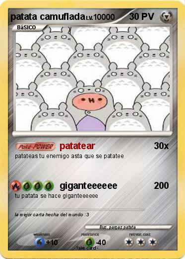 Pokemon patata camuflada
