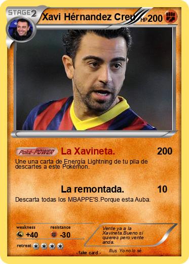 Pokemon Xavi Hérnandez Creu