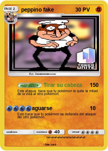 Pokemon peppino fake