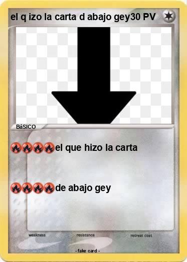 Pokemon el q izo la carta d abajo gey