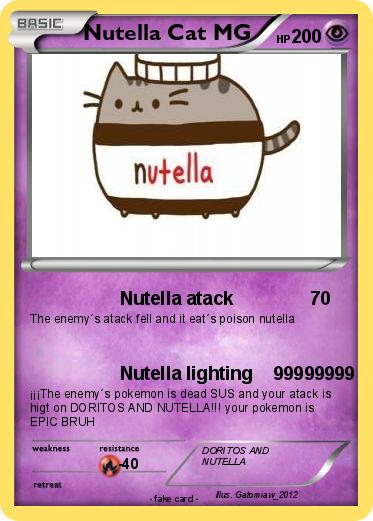 Pokemon Nutella Cat MG