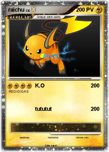 Pokemon raichu