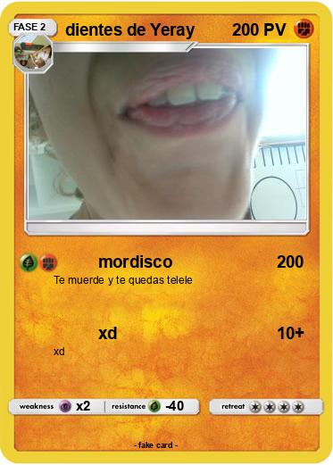 Pokemon dientes de Yeray