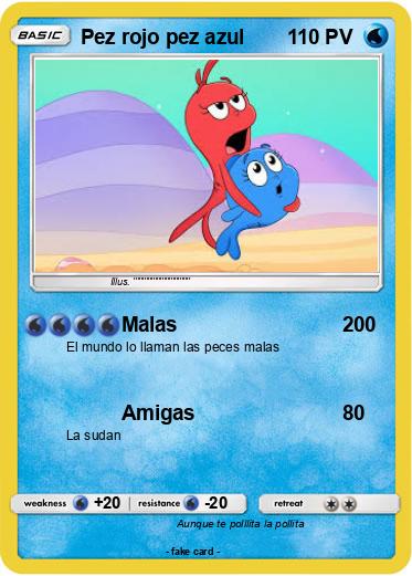 Pokemon Pez rojo pez azul