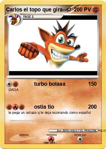 Pokemon Carlos el topo que gira