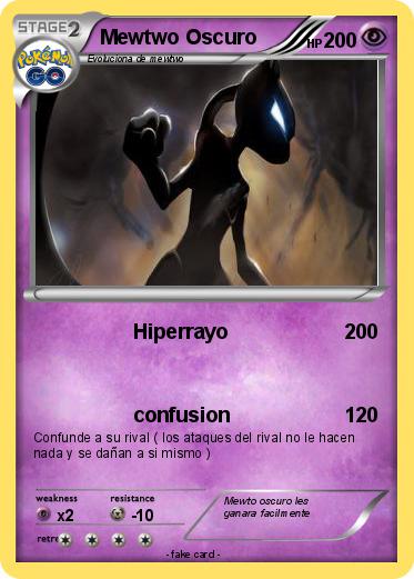 Pokemon Mewtwo Oscuro