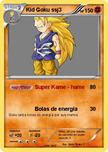 Pokemon Kid Goku ssj3