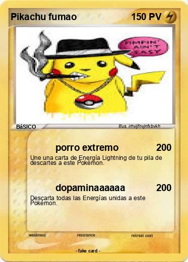 Pokemon Pikachu fumao