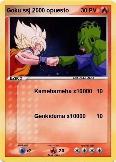 Pokemon Goku ssj 2000 opuesto