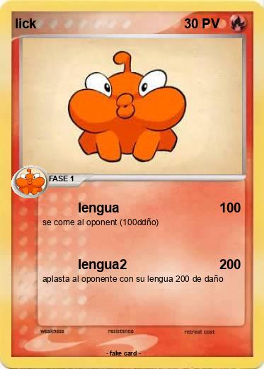 Pokemon lick