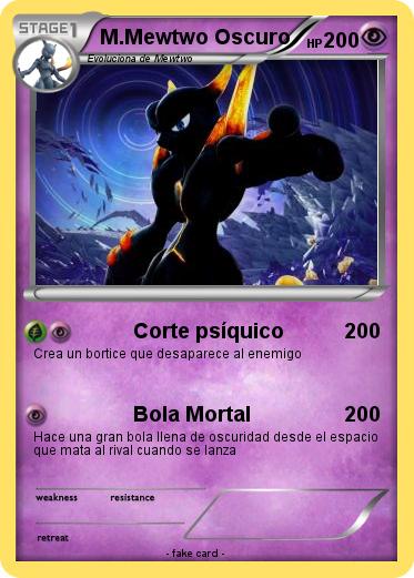 Pokemon M.Mewtwo Oscuro