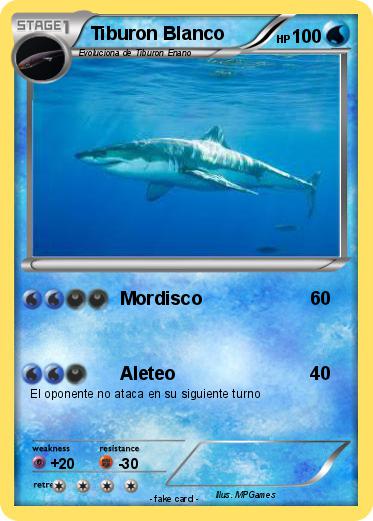 Pokemon Tiburon Blanco