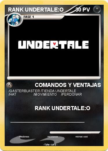 Pokemon RANK UNDERTALE:O