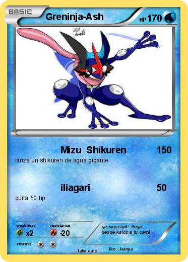 Pokemon Greninja-Ash