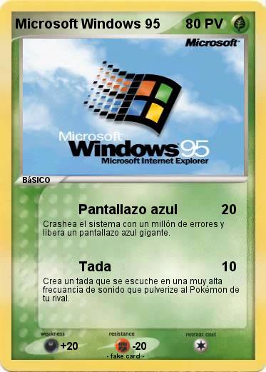 Pokemon Microsoft Windows 95