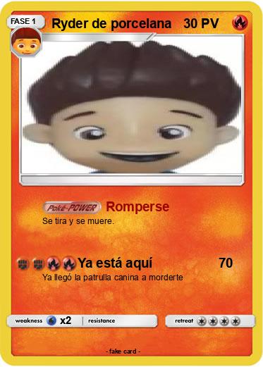 Pokemon Ryder de porcelana