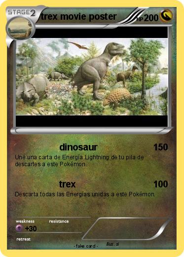Pokemon trex movie poster