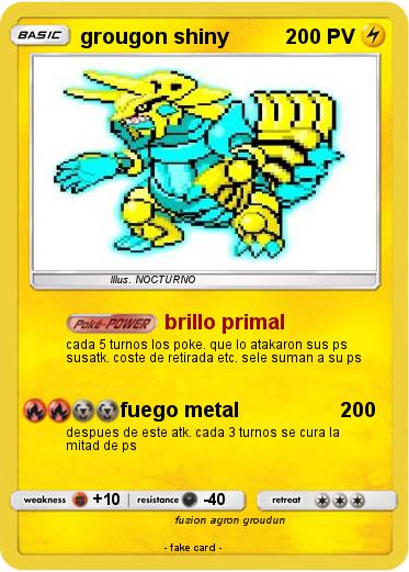 Pokemon grougon shiny