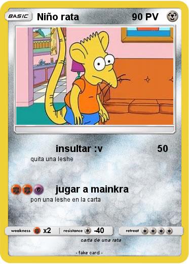 Pokemon Niño rata