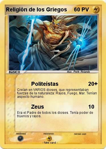 Pokemon Religión de los Griegos