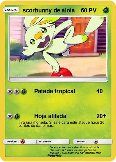 Pokemon scorbunny de alola