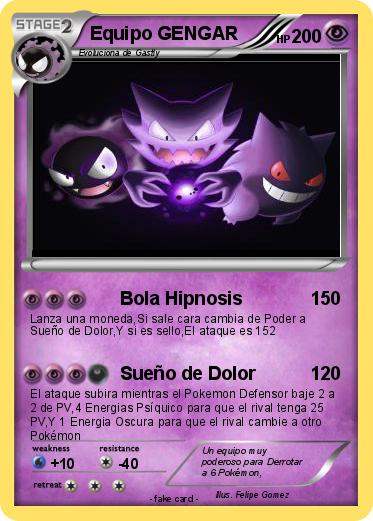 Pokemon Equipo GENGAR