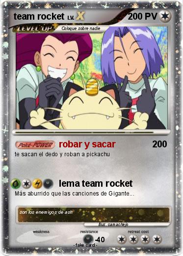 Pokemon team rocket
