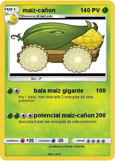 Pokemon maíz-cañon