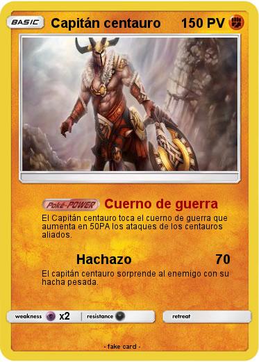 Pokemon Capitán centauro