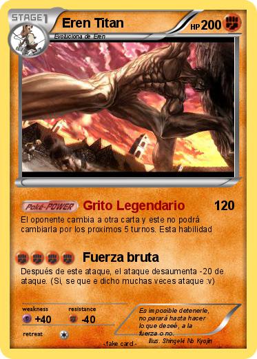 Pokemon Eren Titan