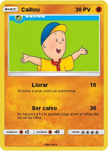 Pokemon Caillou