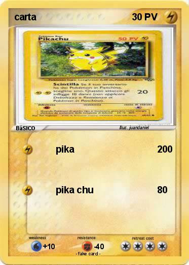 Pokemon carta