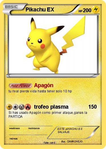 Pokemon Pikachu EX