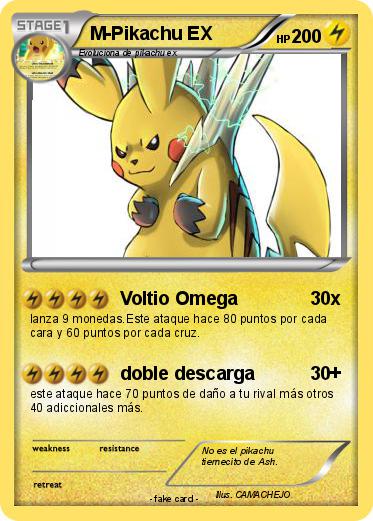 Pokemon M-Pikachu EX