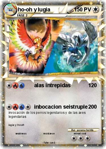 Pokemon ho-oh y lugia