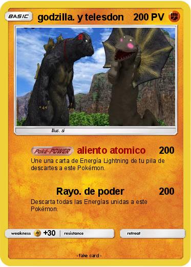 Pokemon godzilla. y telesdon